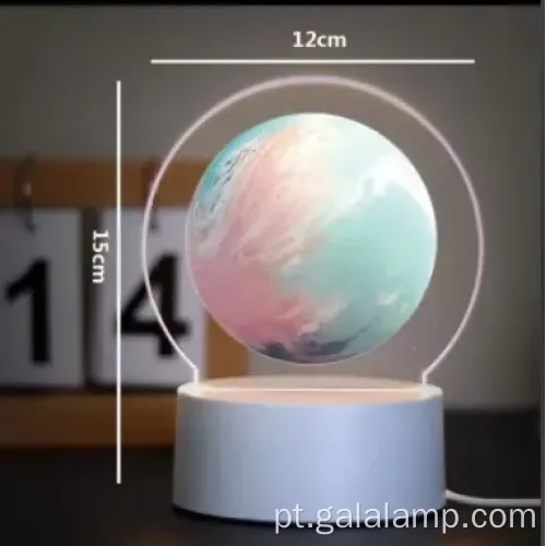 Luz noturna de acrílica luminosa criativa 3D